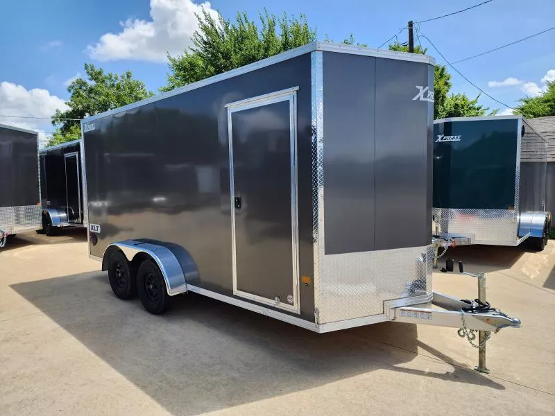 2026 New Alcom Xpress XLT 7x16 Screwless Enclosed Trailer | 7'1" Interior | 4-Year Nationwide Warranty!