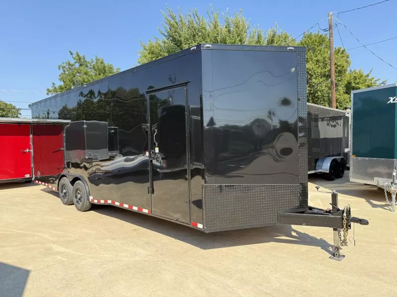 2025 New 8.5x24 TA3 Screwless Enclosed Trailer | Blackout | Spoiler Package | 7'6" Interior | 10k | .08 Polycor | 838