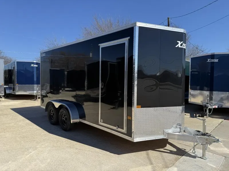 2026 New Alcom Xpress XLT 7x16 TA Aluminum Screwless Enclosed Trailer | 6'10" Interior | 4-Year Nationwide Warranty | 1002