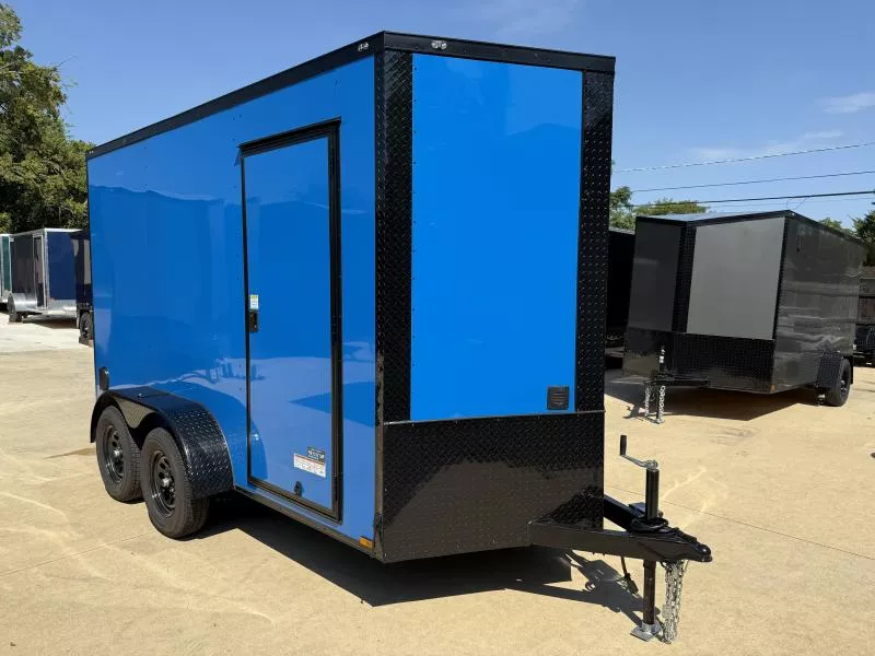 2026 New 6x12 TA Semi-Screwless Enclosed Trailer | Blackout | 7' Interior | .08 Polycor
