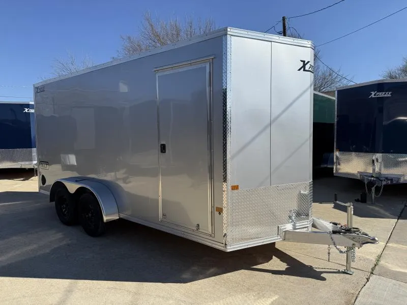 2026 New Alcom Xpress XLT 7x16 TA Aluminum Screwless Enclosed Trailer | 6'10" Interior | 4-Year Nationwide Warranty | 1000