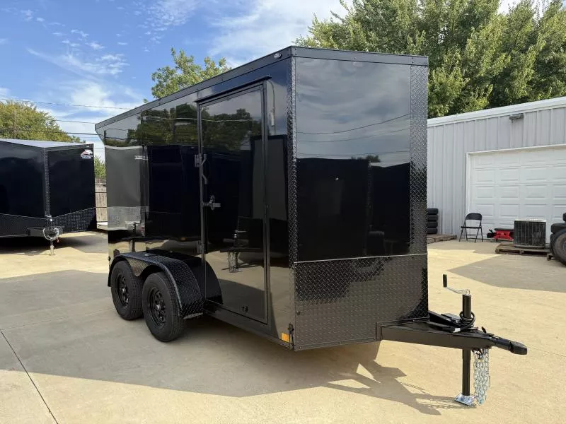 2026 New 6x12 TA Screwless Enclosed Trailer | Blackout | Spoiler Package | .08 Polycor | 866