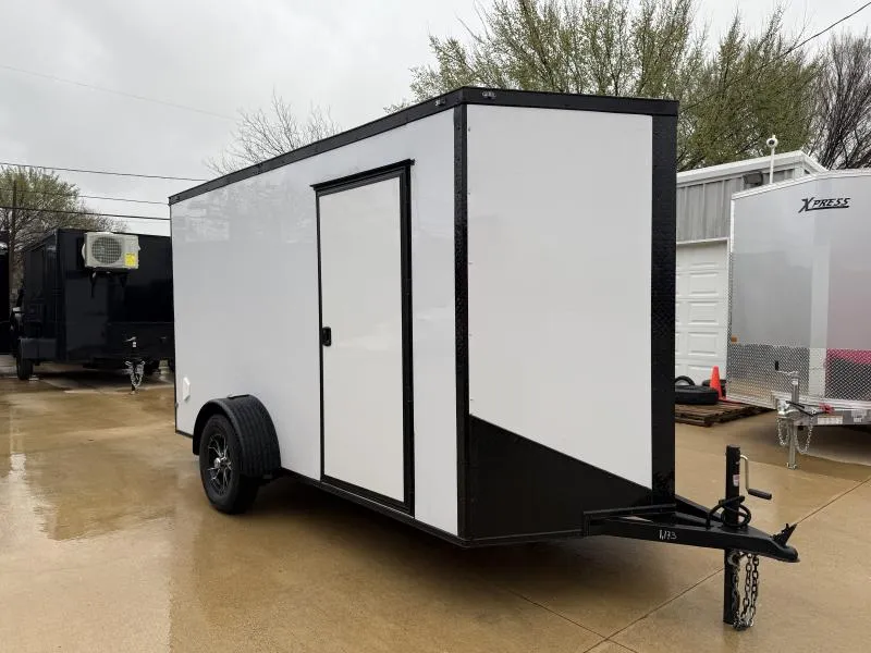 2026 New 6x12 SA Screwless Enclosed Trailer | Blackout | .08 Exterior | 1026