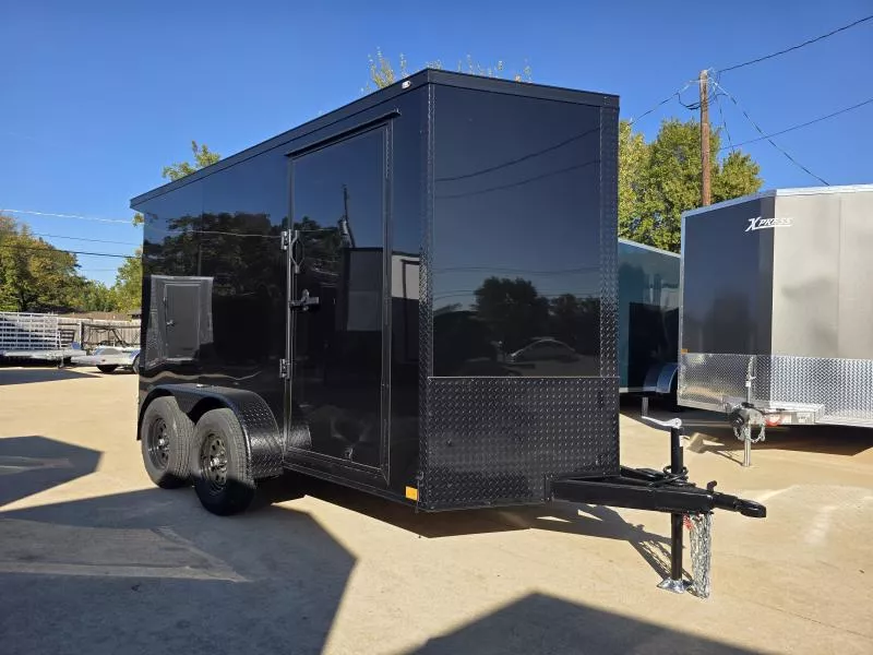 2026 New 6x12 TA Screwless Enclosed Trailer | Blackout | Spoiler Package | Barn Doors | .08 Polycor | 897