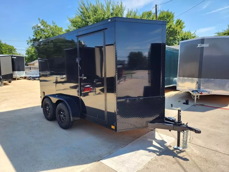 2026 New 6x12 TA Screwless Enclosed Trailer | Blackout | Spoiler Package | .08 Polycor
