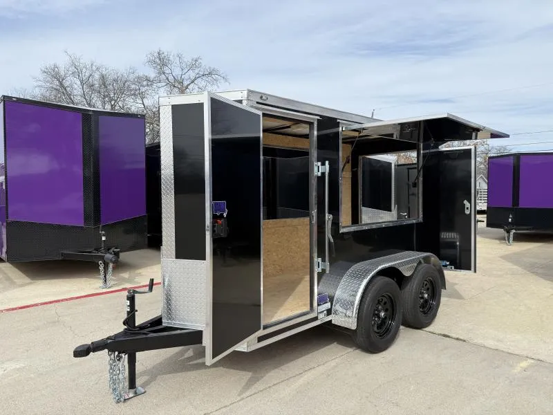  2026 New 4x10 TA Screwless Enclosed Farrier Trailer | Spoiler Package | 5'6" Interior | Barn Doors | .08 Polycor | Dexter Axles | 1006