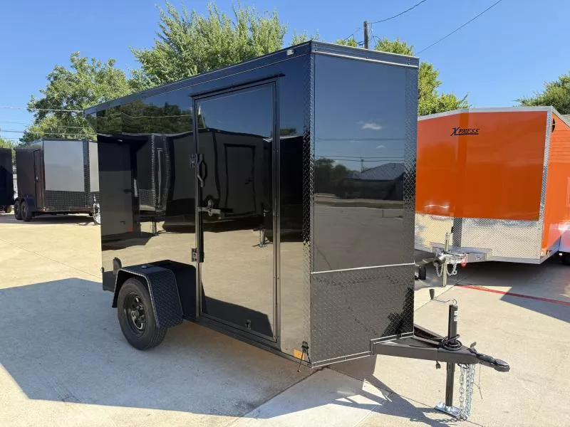 2026 New 5x10 SA Screwless Enclosed Trailer | Blackout | Spoiler Package | .08 Polycor | #827