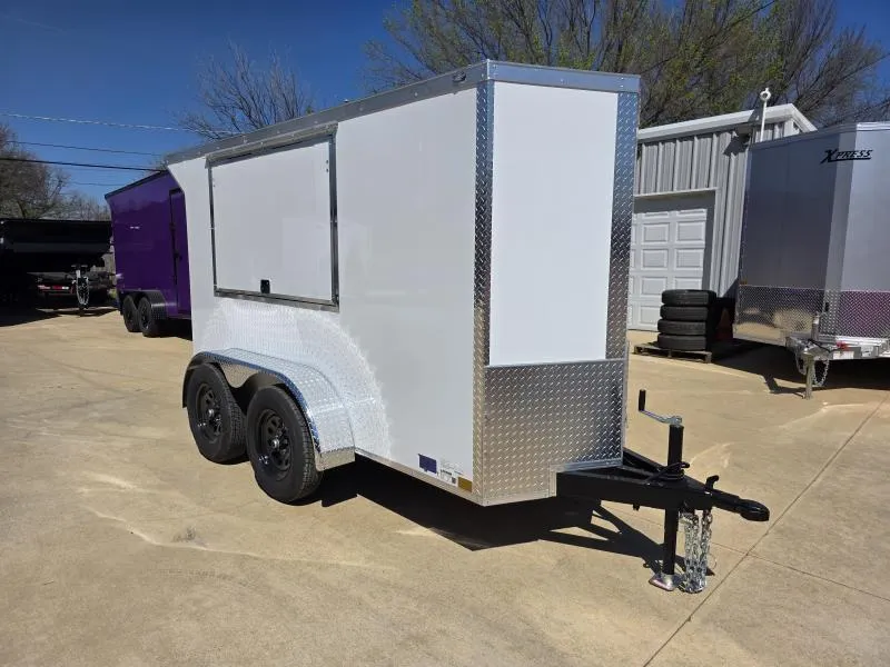  2026 New 4x10 TA Screwless Enclosed Trailer | Spoiler Package | 5'6" Interior | .08 Polycor | Dexter Axle | 1037