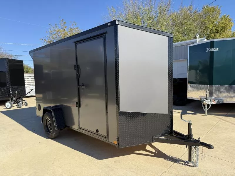 2026 New 6x12 SA Screwless Enclosed Trailer | Blackout | Spoiler Package | .08 Polycor | 917