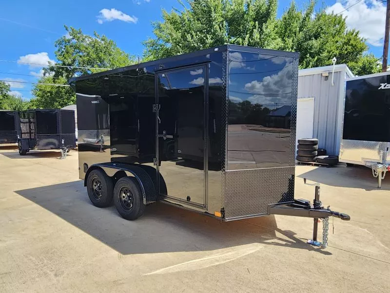 2026 New 6x12 TA Screwless Enclosed Trailer | Blackout | Spoiler Package | .08 Polycor