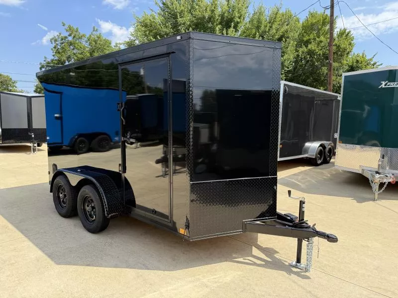2026 New 6x12 TA Screwless Enclosed Trailer | Blackout | Spoiler Package | .08 Polycor