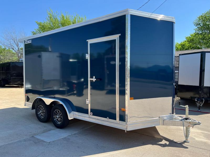 2025 Alcom Xpress 7.5x14 Aluminum Screwless Enclosed Trailer | Spoiler Package | .08 Polycor | 4-Year Nationwide Warranty!