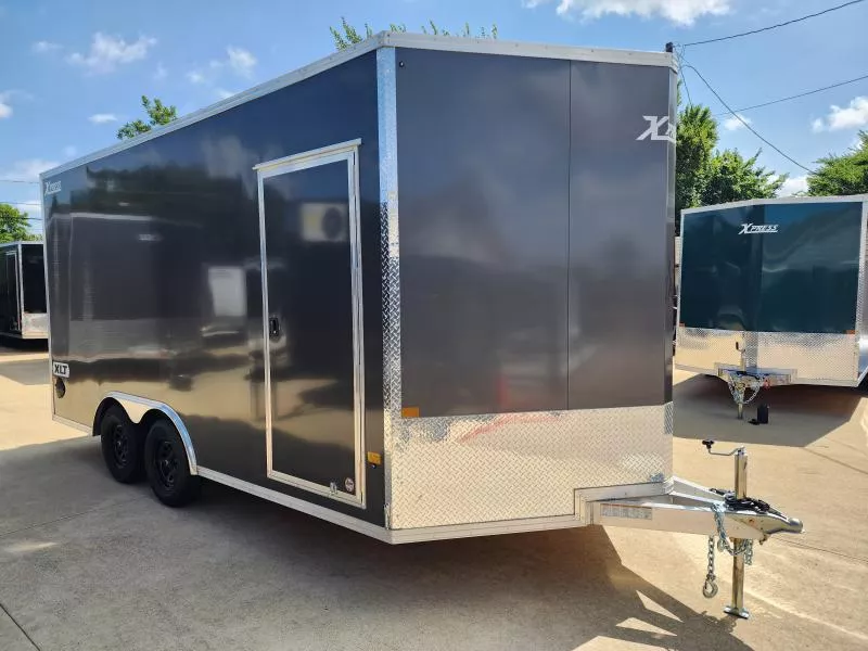 2026 New Alcom Xpress XLT 8.5X16 Screwless Enclosed Trailer | 7'7" Interior
