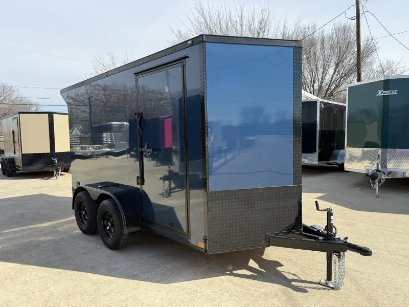 2026 New 6x12 TA Screwless Enclosed Trailer | Blackout | Spoiler Package | .08 Polycor | Dexter Axles | 992
