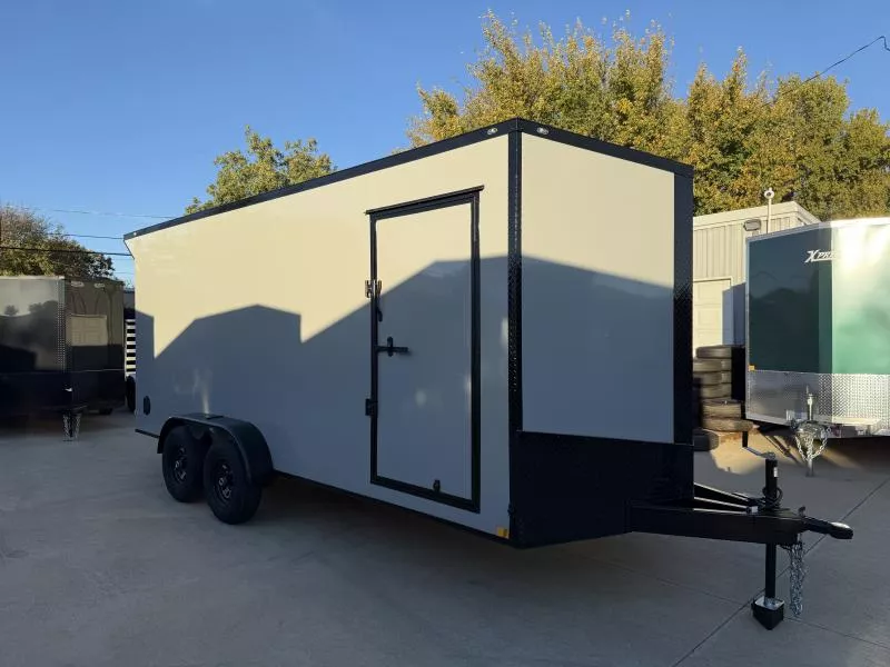 2026 New 7x18 TA3 Screwless Enclosed Trailer | Blackout | Spoiler Package | 7' Interior | .08 Polycor | 903