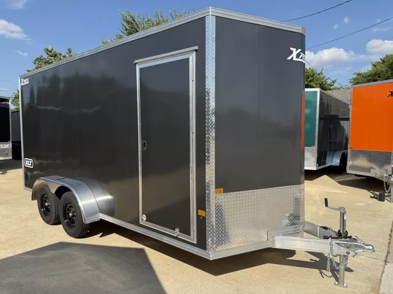 2026 ALCOM Xpress XLT 7x16 TA Aluminum Screwless Enclosed Trailer | 7'1" Interior | 4-Year Nationwide Warranty! | #817