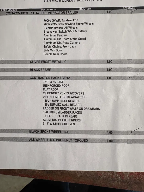 used Cargo (Enclosed) Trailers Car Mate Trailers  for sale, in Swansboro, NC Thumbnail 2