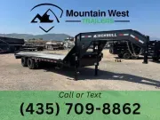 2026 Iron Bull Trailers 8.5X22-25.9K Flatbed Low Pro Gooseneck Trailer 