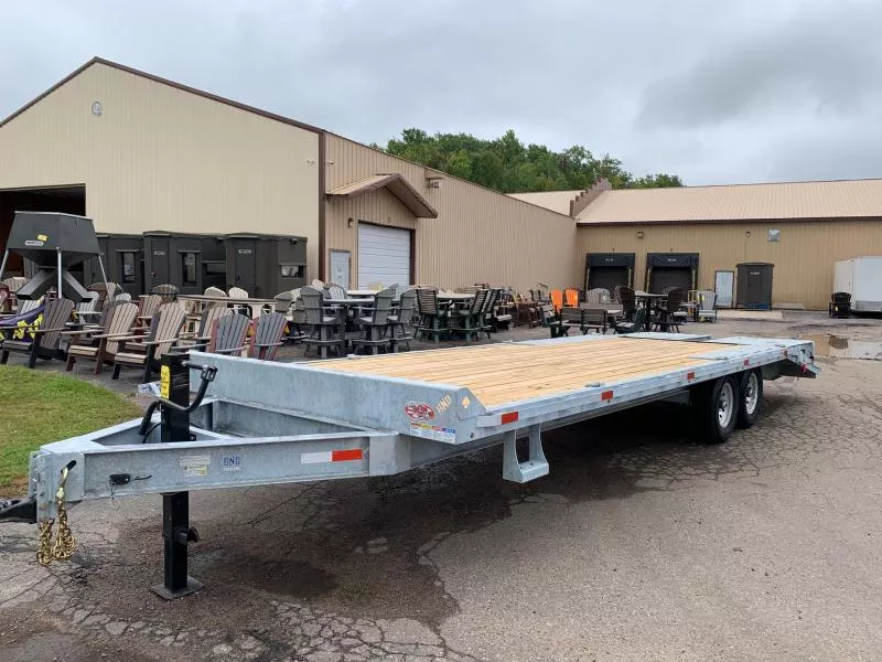 2025 BND Trailer 102" X 25' Deckover 14k Galvanized Equipment Trailer