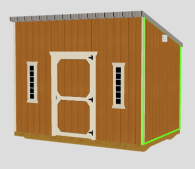 8' x 12' Single Slope Building 8' x 12' Single Slope Building