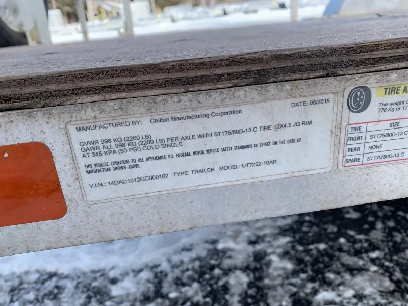 used Utility Trailers Chilton  for sale, in Lakewood, WI Thumbnail 6