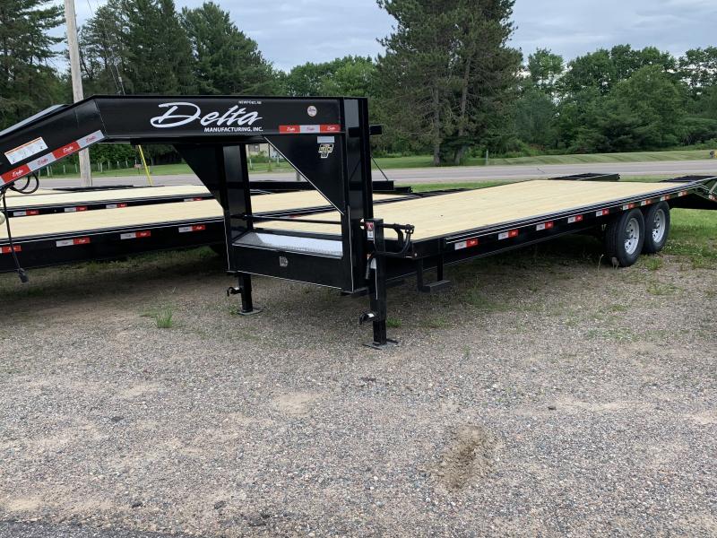2022 Delta 25' Gooseneck Flatbed Equipment Trailer 2022 Delta 25' Gooseneck Flatbed Equipment Trailer