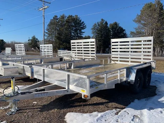 2026 Quality Aluminum 82" x 14' TA 7K Simplicity Utility Trailer