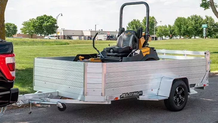 2026 Aluma 77" x 10' -24" High Sides Utility Trailer
