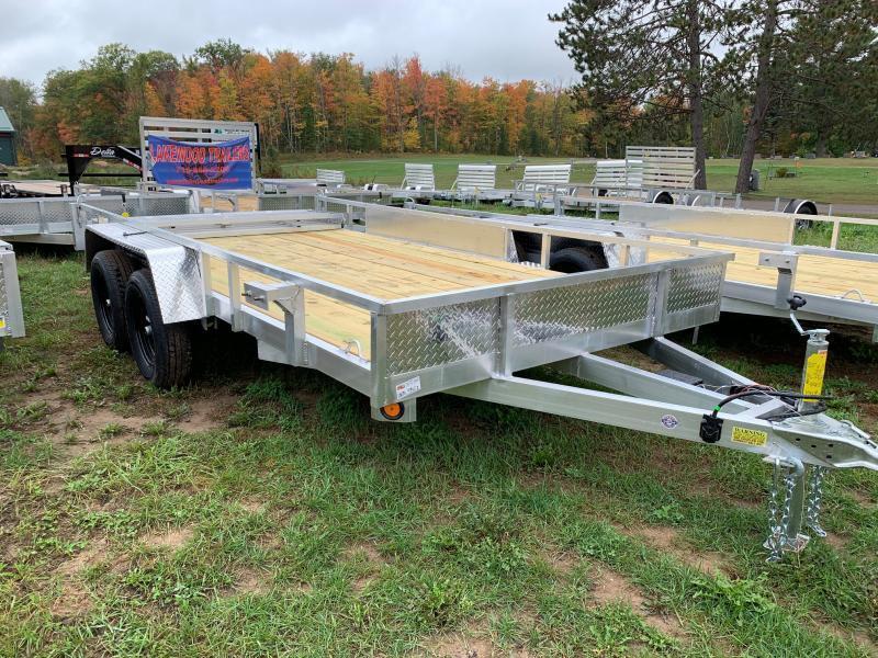 2026 Quality Aluminum 82" x 14' TA 7K Simplicity Utility Trailer