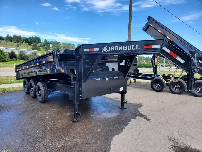 2023 Iron Bull 96"x16' 21k Deckover Gooseneck Dump Trailer