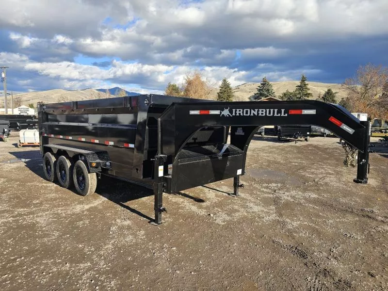2026 Iron Bull 83"x16' 21k Gooseneck Dump Trailer w/48" Sides