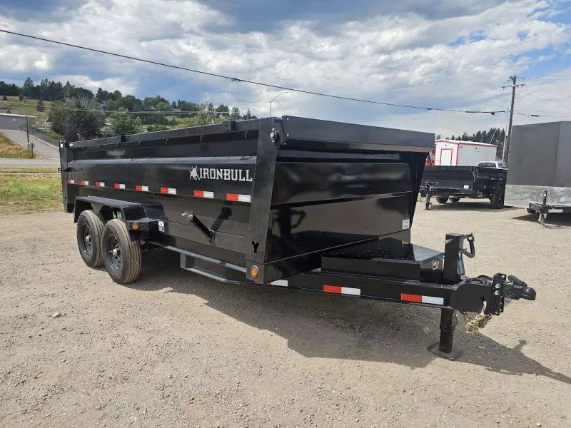 2026 Iron Bull 7x16 15k Dump Trailer w/36" Sides wwaPcetx0v2l