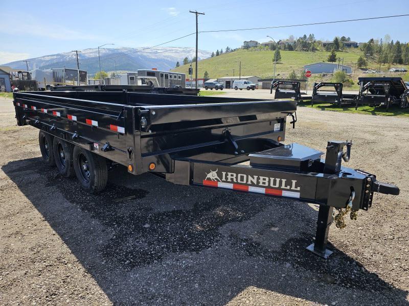 2024 Iron Bull 8x16 21k Deckover Dump Trailer Mountain View Sales