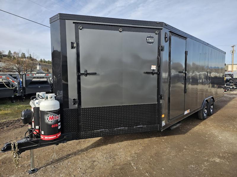 2024 Wells Cargo 8.5x28 10k Snowmobile Trailer Mountain View Sales