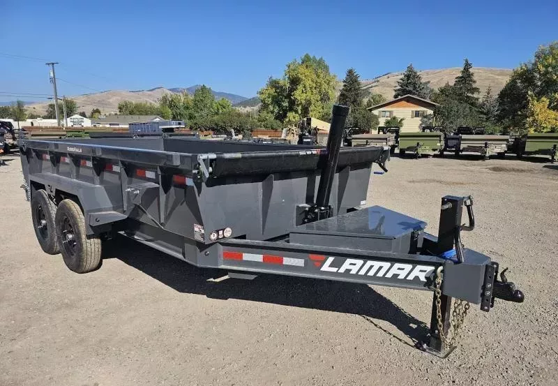 2026 Lamar 7x14 14k Dump Trailer w/Telescopic Hoist