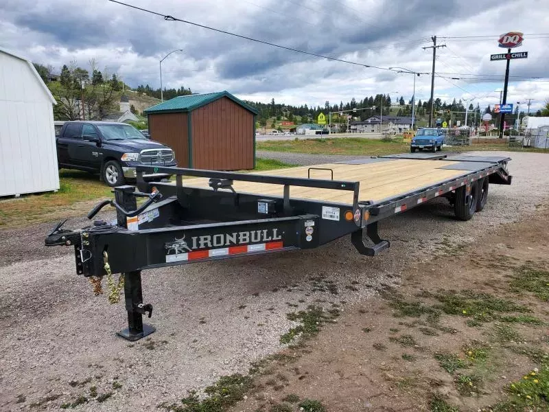 2026 Iron Bull 8.5' x 25' 14k Deckover Flatbed Trailer 7cWNfs6lfoq8
