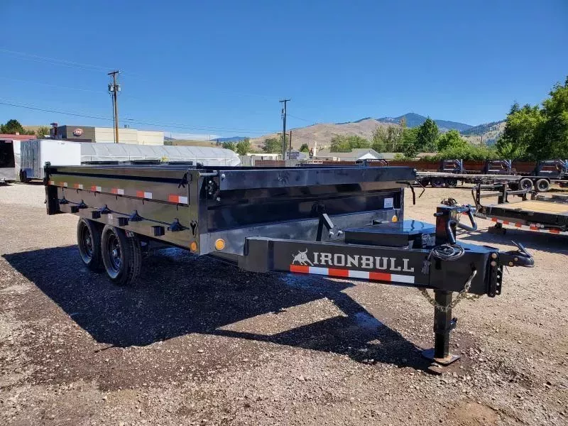 2026 Iron Bull 8x14 14k Deckover Dump Trailer