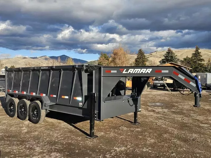 2026 Lamar 7x16 21k Telescopic Dump Trailer w/48" Sides