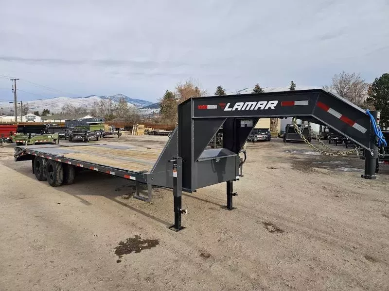 2026 Lamar 25' 22K Deckover Gooseneck Trailer Uahf966x8zvm
