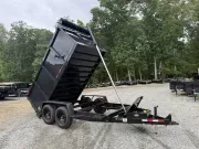2027 Covered Wagon Trailers 6X12 W/4' Sides, Tarp Kit, Telescopic, 12,000Lb GVWR 