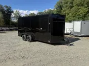 2027 Spartan Cargo Trailers 7X16 7Ft Tall, Ramp Door, .080 Skin, Blackout 