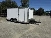 2027 Covered Wagon Trailers 85X16 7' Tall, Knife Edge Ramp Door, .080 Skin Landscaper Prep 9990Lb GVWR 