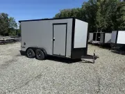 2027 Look Trailers Element SE 7X14 7' Tall, Ramp Door, Spoiler, .080 Skin Blackout 