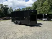 2027 Spartan Cargo Trailers 7X16 7' Tall, Ramp Door Blackout .080 Skin 