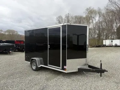 2026 Covered Wagon Trailers 7X12 6'6" Tall Ramp Door No Brakes 
