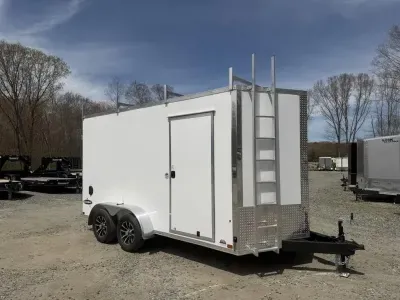 2026 Look Trailers Element SE 7X14 7' Tall Barn Doors, Walk On Roof . 