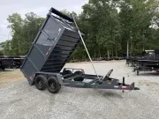 2027 Covered Wagon Trailers 6X12 W/4' Sides, Tarp Kit, Telescopic, 12,000Lb GVWR 