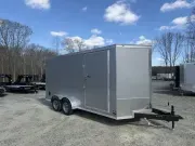 2026 Covered Wagon Trailers 7X16 6'6" Tall, Ramp Door, .080 Skin 