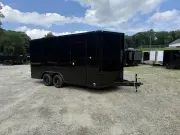 2026 Spartan Cargo Trailers 85X16  7' Tall Ramp Door .080 Skin Black 7000Lb GVWR 