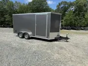 2026 Covered Wagon Trailers 7X16 7Ft Tall, Ramp Door .080 Skin 
